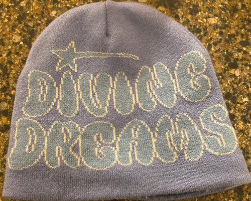 "Icy Blue" Satin Beanie